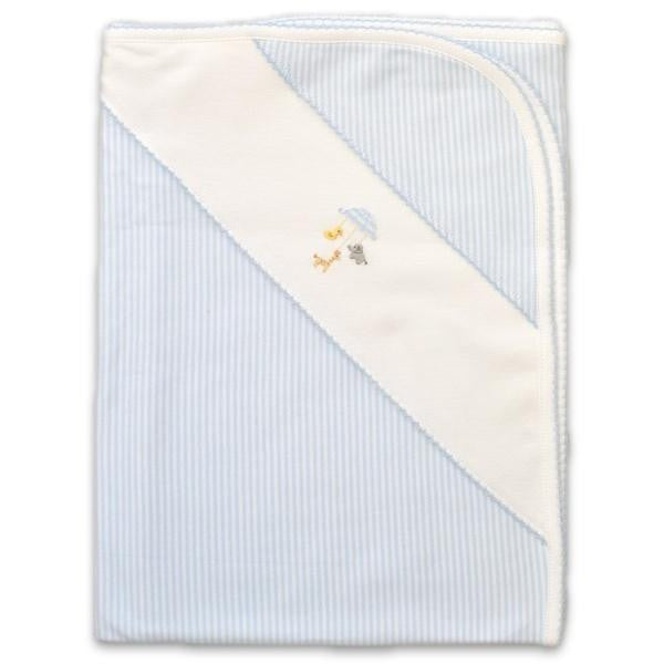 Hot Sale! Baby Threads' Adorable Baby Blue Animal-Themed Mobile Blanket for Infants