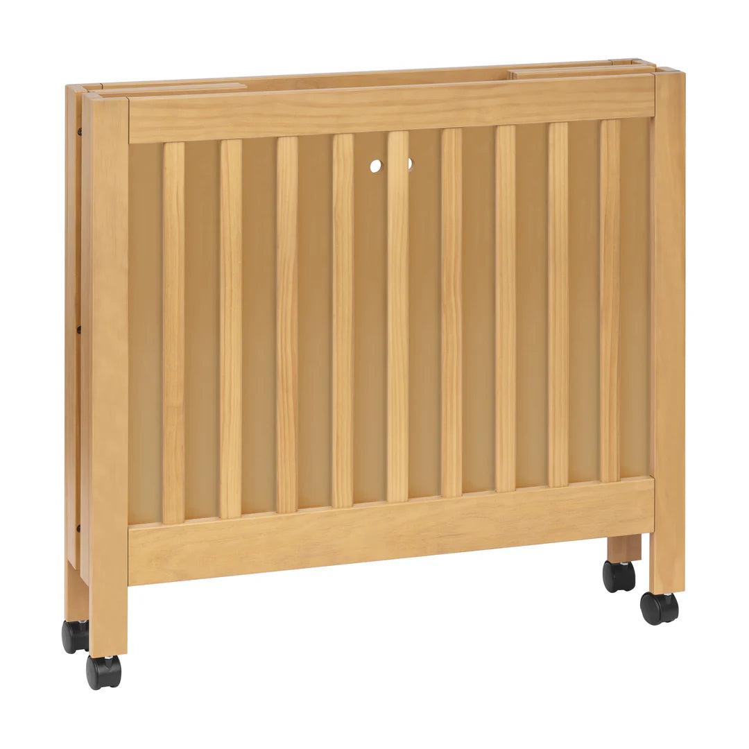 Babyletto Origami Mini Crib - Honey: Ideal for Modern Families