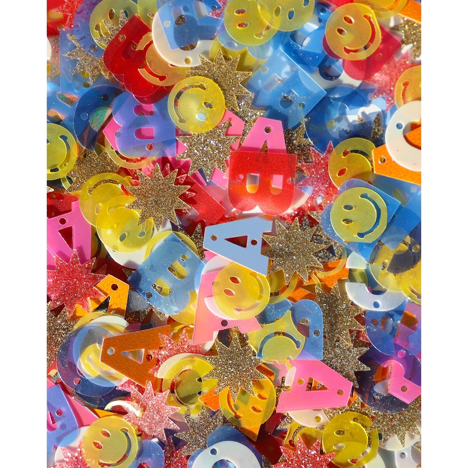 Fun-Packed Clear Backpack with ABC Confetti for School and Travel
