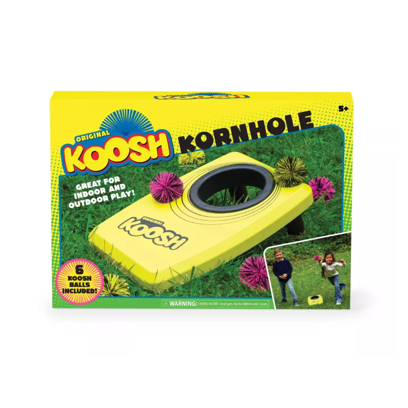 Play Monster Neon Koosh Kornhole Game for Indoor and Outdoor Fun