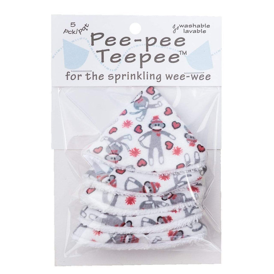 Beba Bean Designs Sock Monkey White Pee - Pee Teepee - Great Deal