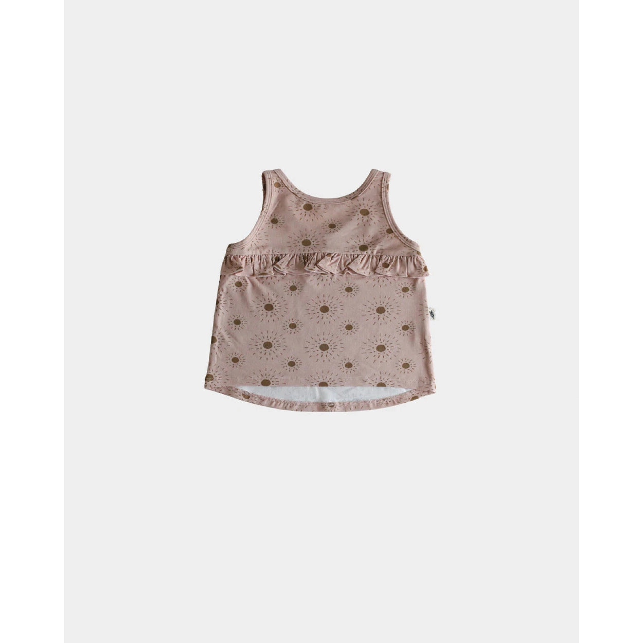 Adorable Girls' Sunburst Ruffle Tank Top for Babies and Toddlers