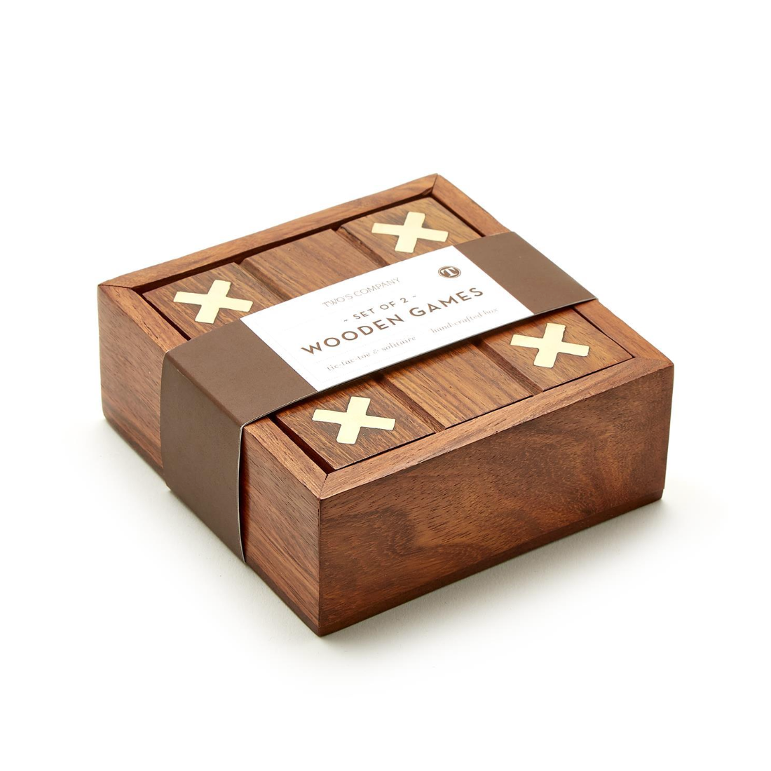 Exclusive 2-in-1 Tic-Tac-Toe & Solitaire Game Set