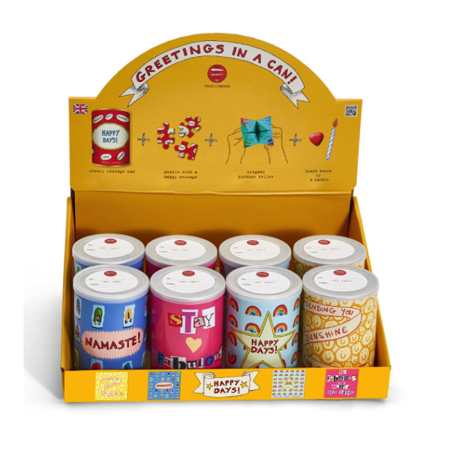 Exclusive Two's Company Friendship Puzzle in a Can - Ideal Gift for Puzzle Enthusiasts