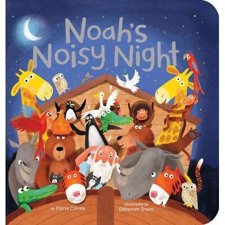 Hot Deal! Tiger Tales' Noah's Noisy Night Padded Board Book for Kids