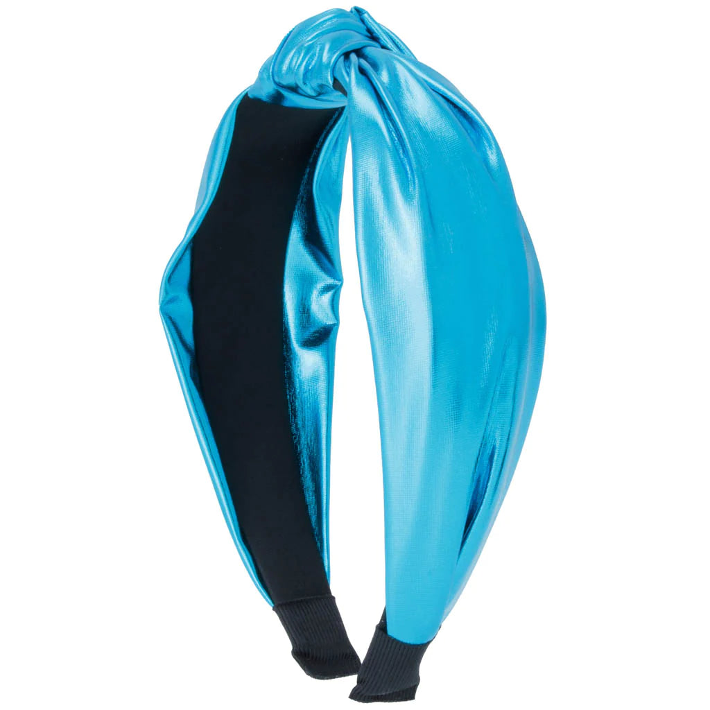 Stylish Azarhia Turquoise Metallic Headband for Top Knots