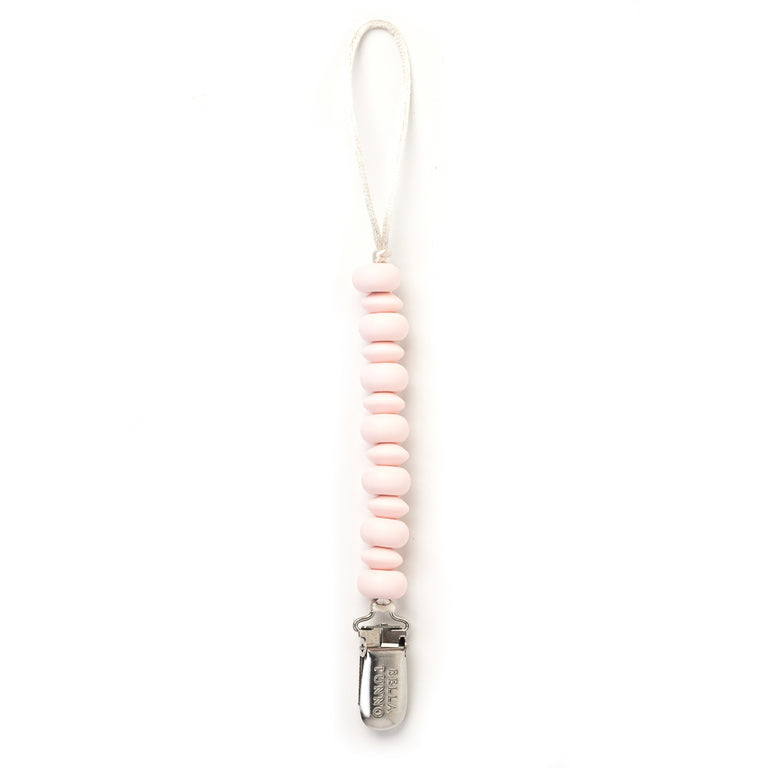 Hot Sale! Bella Tunno Light Pink Silicone Pacifier Clip for Babies