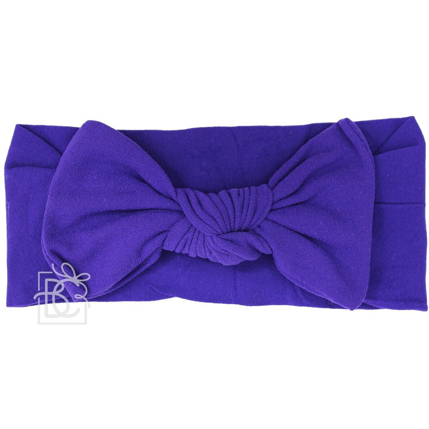 Beyond Creations Elastic Pantyhose Headband with Square Knot Bow for 0 - 3 Months Babies